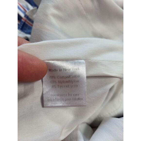 Caroline Constas Off Shoulder Dress Striped Medium M - Picture 14 of 15